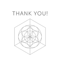 Thank you | Geometric White | Sticker sheet