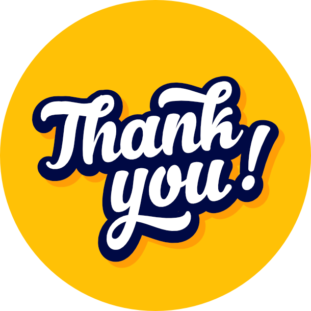 Thank you | Americana Colour | Sticker sheet – EasyCLP