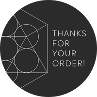 Thank you for your order | Geometric Black | Sticker sheet