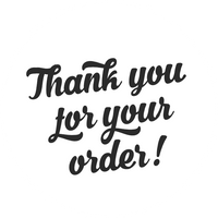 Thank you for your order | Americana White | Sticker sheet