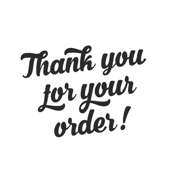 Thank you for your order | Americana White | Sticker sheet