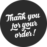 Thank you for your order | Americana Black | Sticker sheet