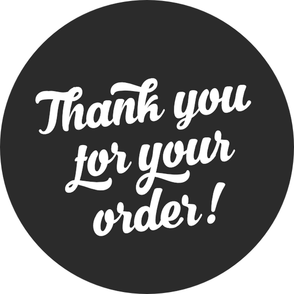 Thank you for your order | Americana Black | Sticker sheet