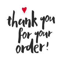 Thank you for your order | Inky White | Sticker sheet