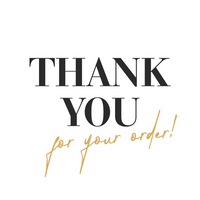 Thank you for your order | Classy White | Sticker sheet