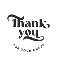 Thank you for your order | Glamour White | Sticker sheet