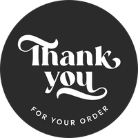 Thank you for your order | Glamour Black | Sticker sheet