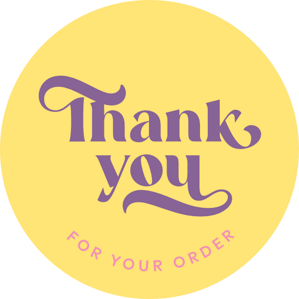 Thank you for your order | Glamour Colour | Sticker sheet