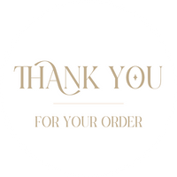 Thank you for your order | Cashmere White | Sticker sheet