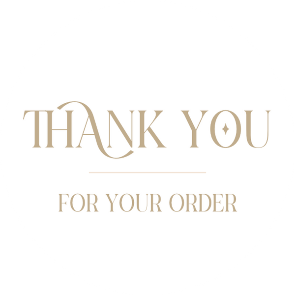 Thank you for your order | Cashmere White | Sticker sheet
