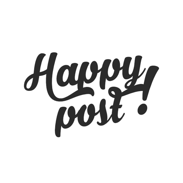 Happy post | Americana White | Sticker sheet
