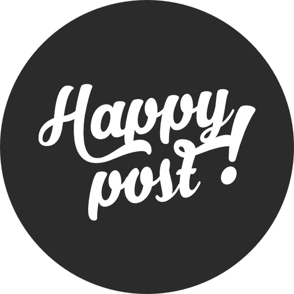 Happy post | Americana Black | Sticker sheet