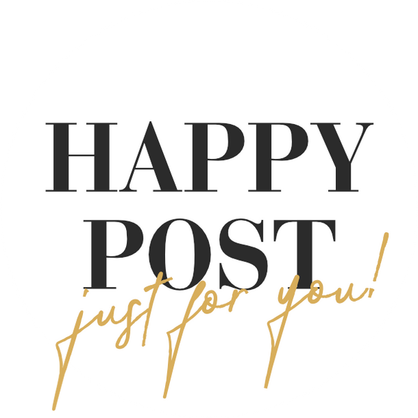 Happy post | Classy White | Sticker sheet