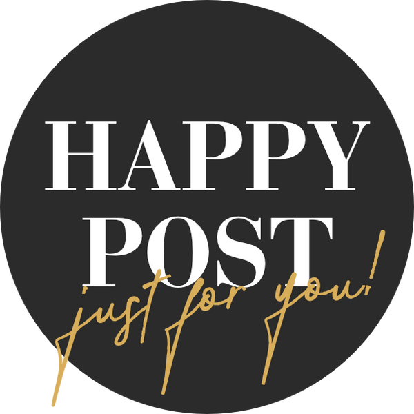 Happy post | Classy Black | Sticker sheet