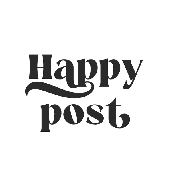 Happy post | Glamour White | Sticker sheet
