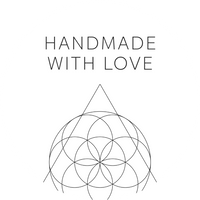 Handmade with love | Geometric White | Sticker sheet