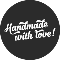 Handmade with love | Americana Black | Sticker sheet