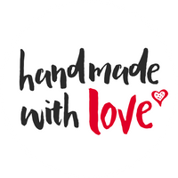 Handmade with love | Inky White | Sticker sheet
