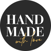 Handmade with love | Classy Black | Sticker sheet