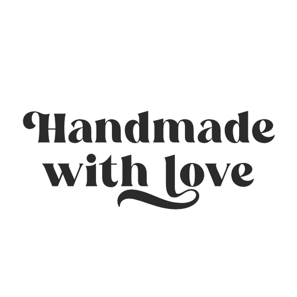 Handmade with love | Glamour White | Sticker sheet