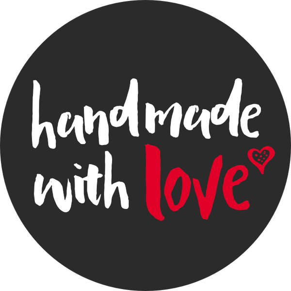 Handmade with love | Inky Black | Sticker sheet