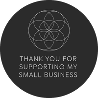Thank you for supporting my small business | Geometric Black | Sticker sheet