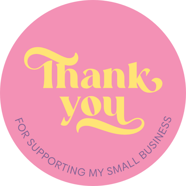 Thank you for supporting my small business | Glamour Colour | Sticker sheet