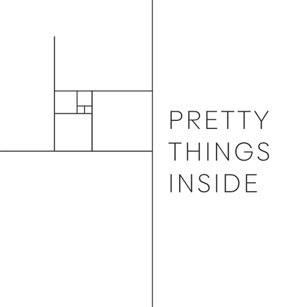 Pretty things inside | Geometric White | Sticker sheet