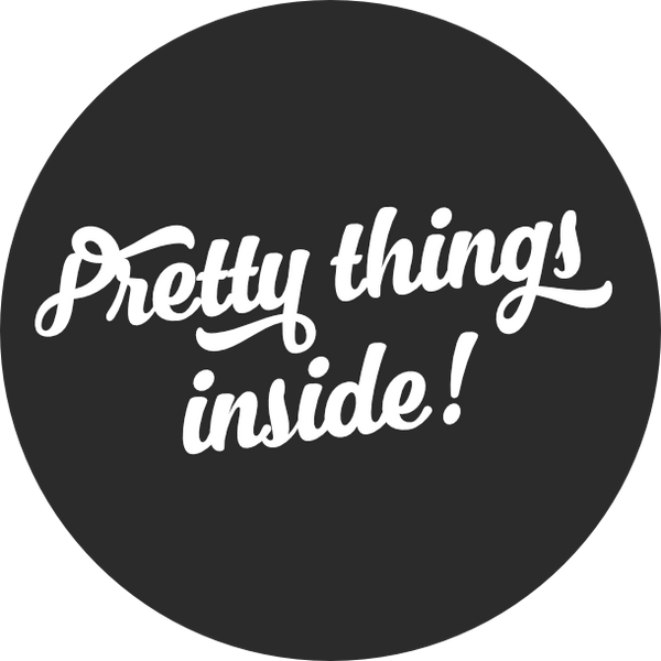 Pretty things inside | Americana Black | Sticker sheet