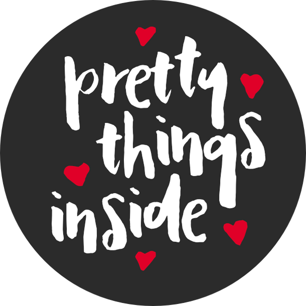 Pretty things inside | Inky Black | Sticker sheet