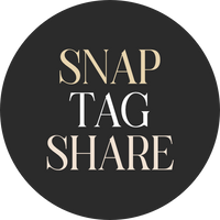 Snap, tag, share | Cashmere Black | Sticker sheet