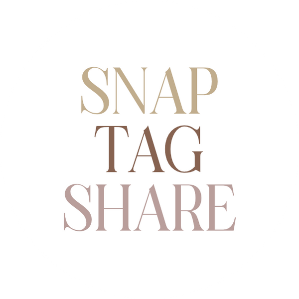Snap, tag, share | Cashmere White | Sticker sheet