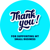 Thank you for supporting my small business | Americana Colour | Sticker sheet